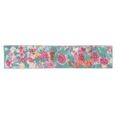 Farbiges chinesisches Blumenmuster Kurzer Tischläufer (Horizontal)