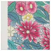 Farbiges chinesisches Blumenmuster Stoff (Muster)