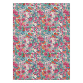 Farbiges chinesisches Blumenmuster Tischdecke (Vorderseite)