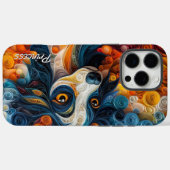 Farbiges chinesisches Portrait Case-Mate iPhone Hülle (Rückseite (Horizontal))