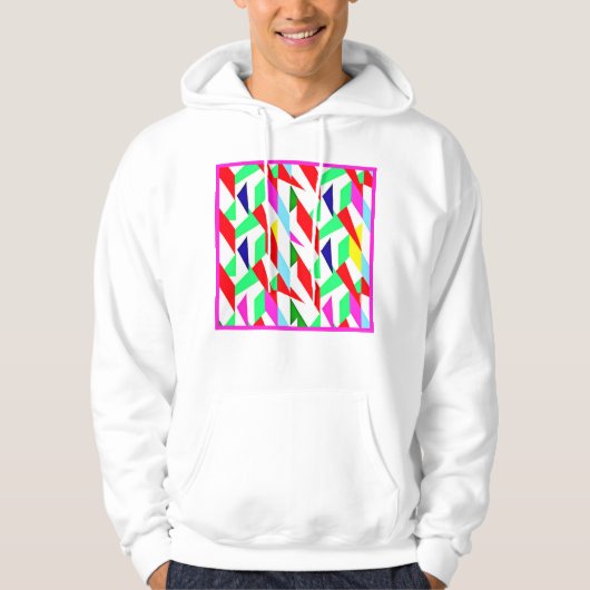 Farbiges Chromatisches Muster Hoodie (Vorderseite)