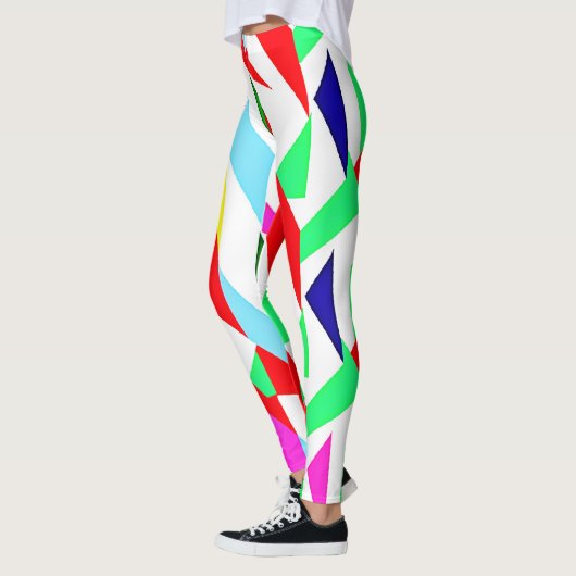 Farbiges Chromatisches Muster Leggings (Links)