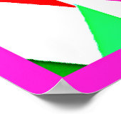 Farbiges Chromatisches Muster Poster (Ecke)