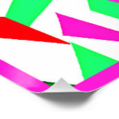 Farbiges Chromatisches Muster Poster (Ecke)