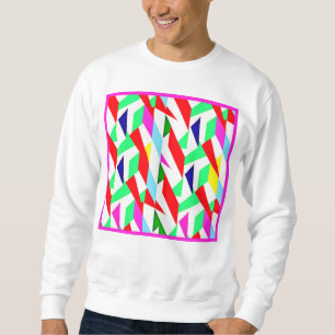 Farbiges Chromatisches Muster Sweatshirt