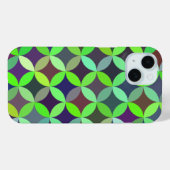 Farbiges Circle Star Quilt Muster Case-Mate iPhone Hülle (Rückseite (Horizontal))