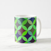 Farbiges Circle Star Quilt Muster Kaffeetasse (VorderseiteRechts)