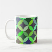 Farbiges Circle Star Quilt Muster Kaffeetasse (Links)