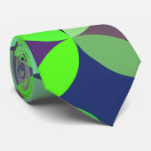 Farbiges Circle Star Quilt Muster Krawatte (Gerollt)