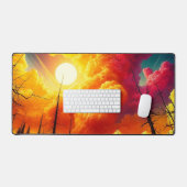 Farbiges Cloud-Design Schreibtischunterlage (Tastatur & Maus)