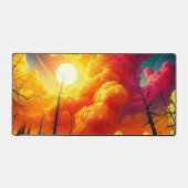 Farbiges Cloud-Design Schreibtischunterlage (Vorderseite)
