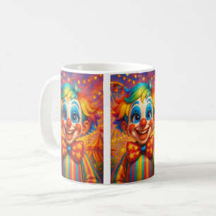 Farbiges Clown-Party Kaffeetasse