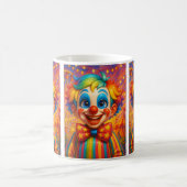 Farbiges Clown-Party Kaffeetasse (Mittel)