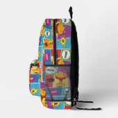 Farbiges Comic Personalisierter Name Pop Art Bedruckter Rucksack (Rechts)