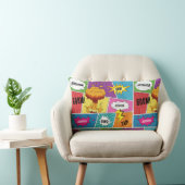 Farbiges Comic Personalisierter Name Pop Art Lendenkissen (Stuhl )