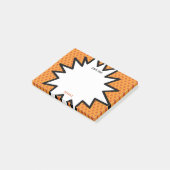 Farbiges Comic Personalisierter Name Pop Art Post-it Klebezettel (angewinkelt)