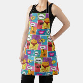 Farbiges Comic Personalisierter Name Pop Art Schürze (InSitu)