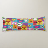 Farbiges Comic Personalisierter Name Pop Art Seitenschläferkissen (Rückseite)