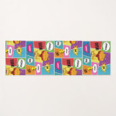 Farbiges Comic Personalisierter Name Pop Art Yogamatte (Vorderseite (Horizontal))