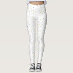 Farbiges Confetti Dots Muster Leggings<br><div class="desc">Ein lustiges,  festliches und spielerisches Spiel mit moderner Typografie mit bunten Konfetti-Dots-Muster. Dies ist ein Teil der Ferienkollektion "Ho Ho Colorful Confetti Dots". Ergänzende Artikel sind verfügbar.</div>