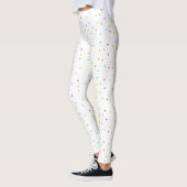 Farbiges Confetti Dots Muster Leggings (Links)
