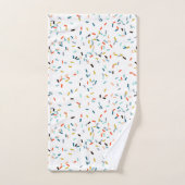 Farbiges Confetti Fall Pattern Badhandtuch Set (Handtuch)
