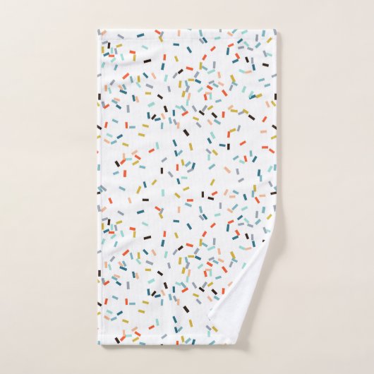 Farbiges Confetti Fall Pattern Badhandtuch Set (Handtuch)
