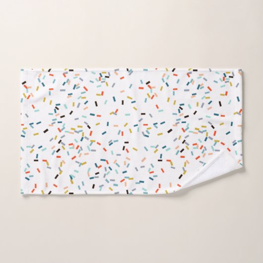 Farbiges Confetti Fall Pattern Badhandtuch Set (Handtuch)