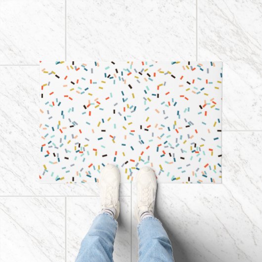 Farbiges Confetti Fall Pattern Fußmatte (Indoor)
