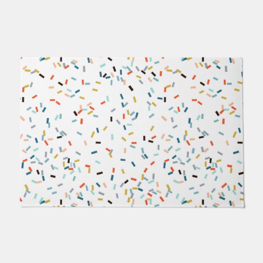 Farbiges Confetti Fall Pattern Fußmatte (Vorderseite)