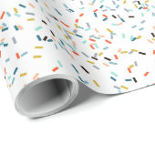 Farbiges Confetti Fall Pattern Geschenkpapier (Rolleneckpunkt)