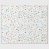 Farbiges Confetti Fall Pattern Geschenkpapier (Flach)