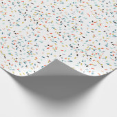 Farbiges Confetti Fall Pattern Geschenkpapier (Ecke)