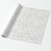 Farbiges Confetti Fall Pattern Geschenkpapier (Ungerollt)