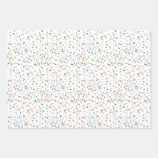Farbiges Confetti Fall Pattern Geschenkpapier Set (Vorderseite 2)