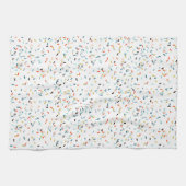 Farbiges Confetti Fall Pattern Geschirrtuch (Horizontal)