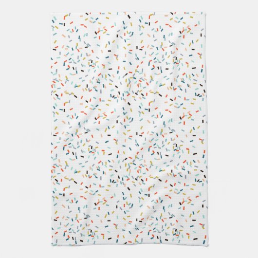 Farbiges Confetti Fall Pattern Geschirrtuch (Vertikal)