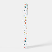 Farbiges Confetti Fall Pattern iPhone 15 Hülle (Rechte Seite)