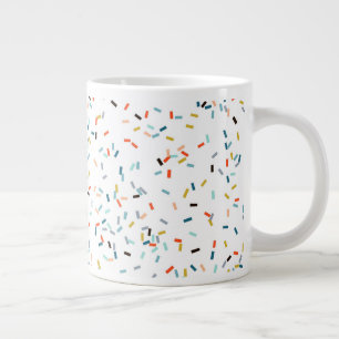 Farbiges Confetti Fall Pattern Jumbo-Tasse
