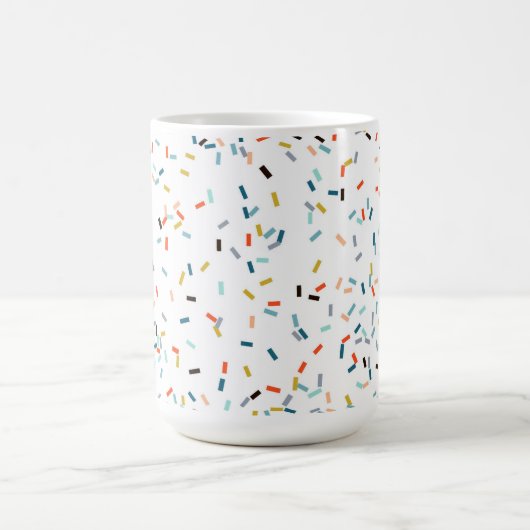 Farbiges Confetti Fall Pattern Kaffeetasse (Mittel)