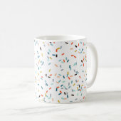 Farbiges Confetti Fall Pattern Kaffeetasse (VorderseiteRechts)