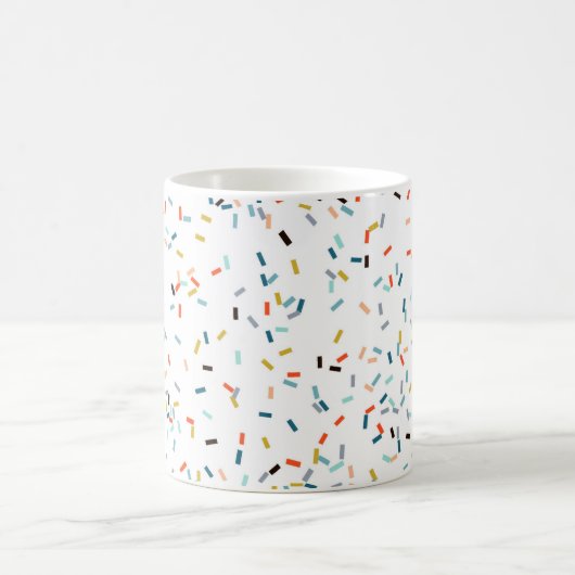 Farbiges Confetti Fall Pattern Kaffeetasse (Mittel)