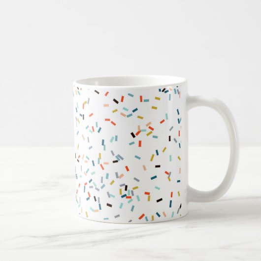 Farbiges Confetti Fall Pattern Kaffeetasse (Rechts)