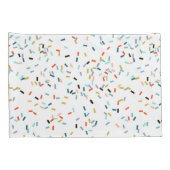 Farbiges Confetti Fall Pattern Kissenbezug (Rückseite-Rechts)