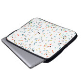 Farbiges Confetti Fall Pattern Laptopschutzhülle (Vorne Knopf)