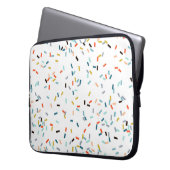 Farbiges Confetti Fall Pattern Laptopschutzhülle (Vorderseite Links)