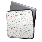 Farbiges Confetti Fall Pattern Laptopschutzhülle (Vorderseite Links)