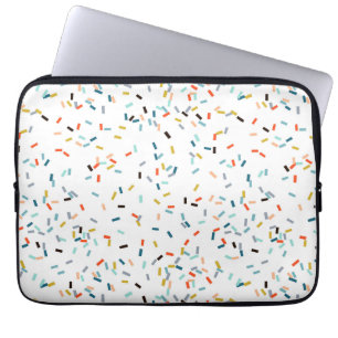 Farbiges Confetti Fall Pattern Laptopschutzhülle