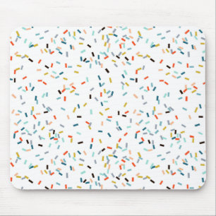 Farbiges Confetti Fall Pattern Mousepad
