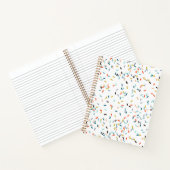 Farbiges Confetti Fall Pattern Notizblock (Innenseite)
